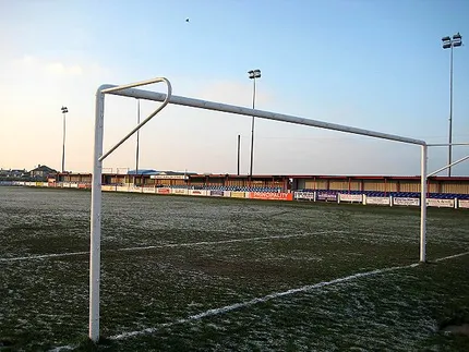 Motion Finance Stadium, home of Prestatyn Town F.C.