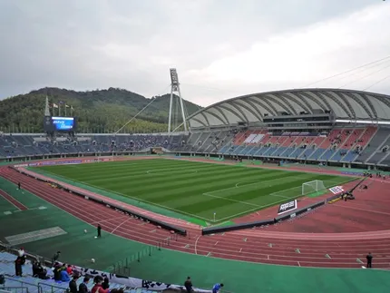 Egao Kenko Stadium, home of Roasso Kumamoto