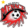 Des Moines Menace logo, 1-star version, 2003–2025
