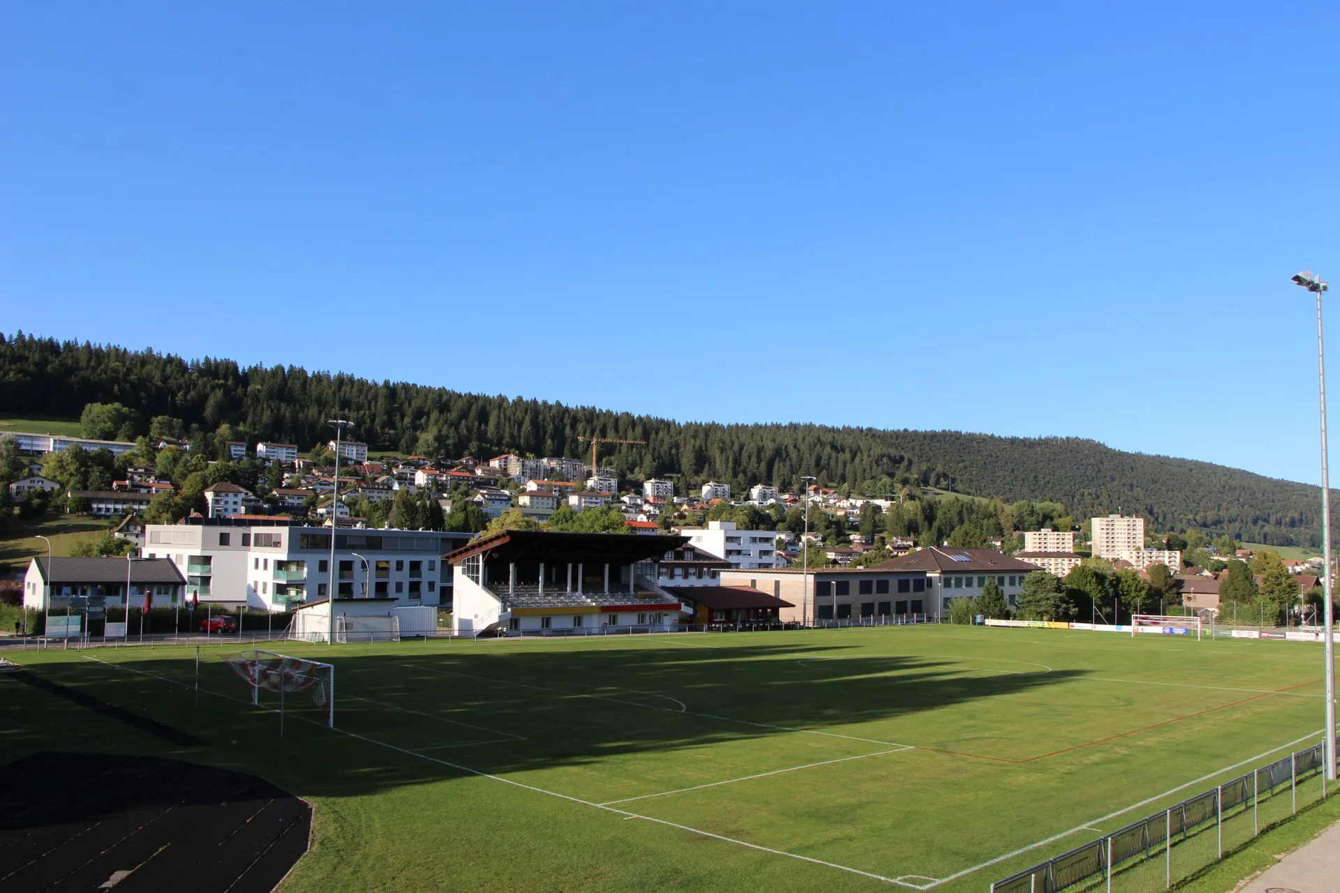 Allianz Suisse Stadium, home of FC Tavannes/Tramelan