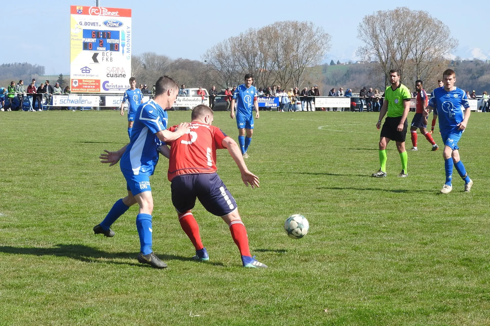 Stade Communal Noréaz, home of FC Piamont