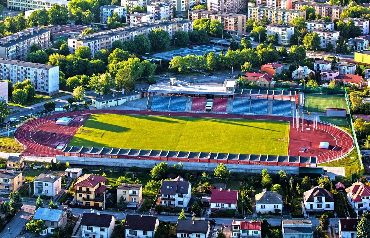 Miejski Stadion Sportowy Sandomierz, home of Wisła Sandomierz