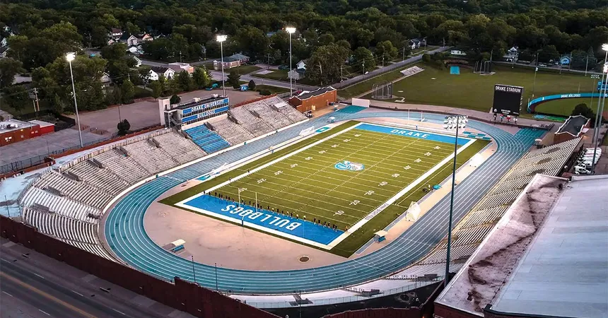 Drake Stadium, home of Des Moines Menace