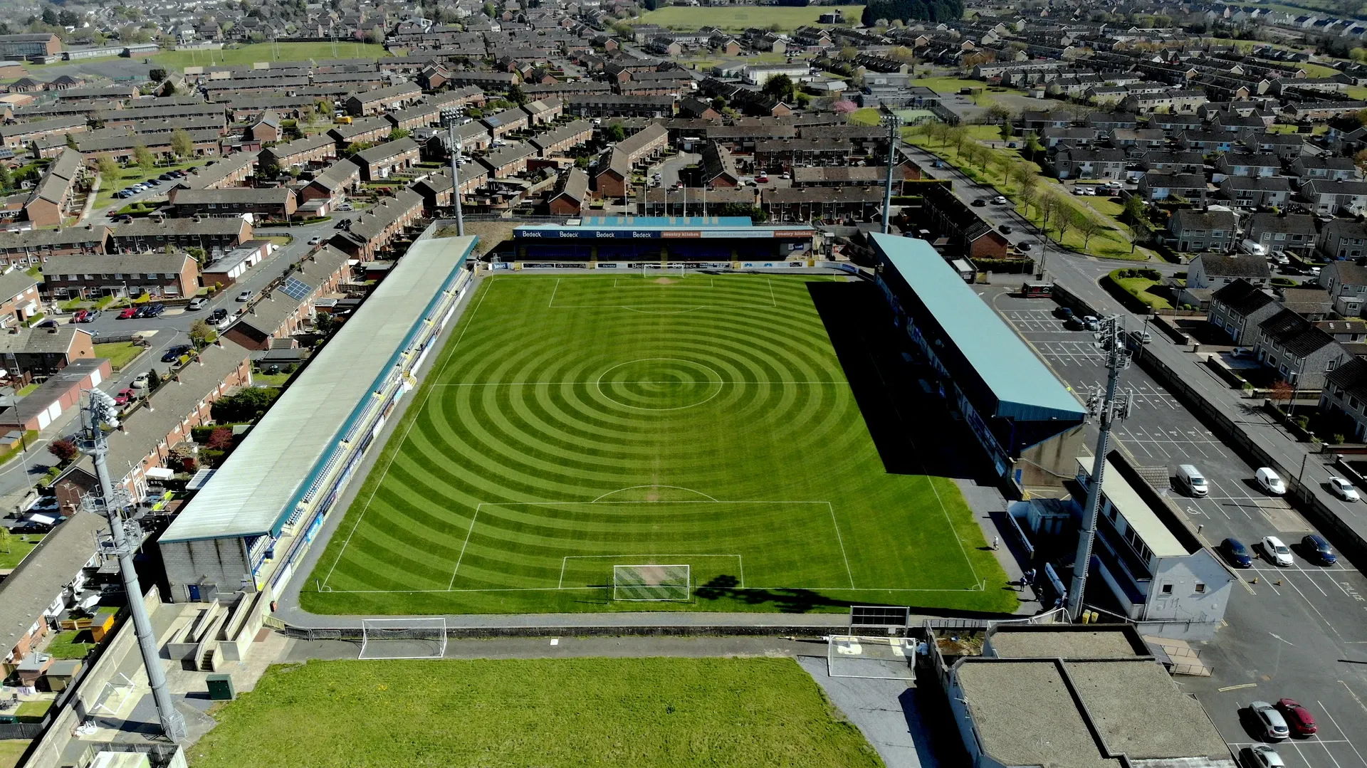 Mourneview Park, home of Glenavon FC