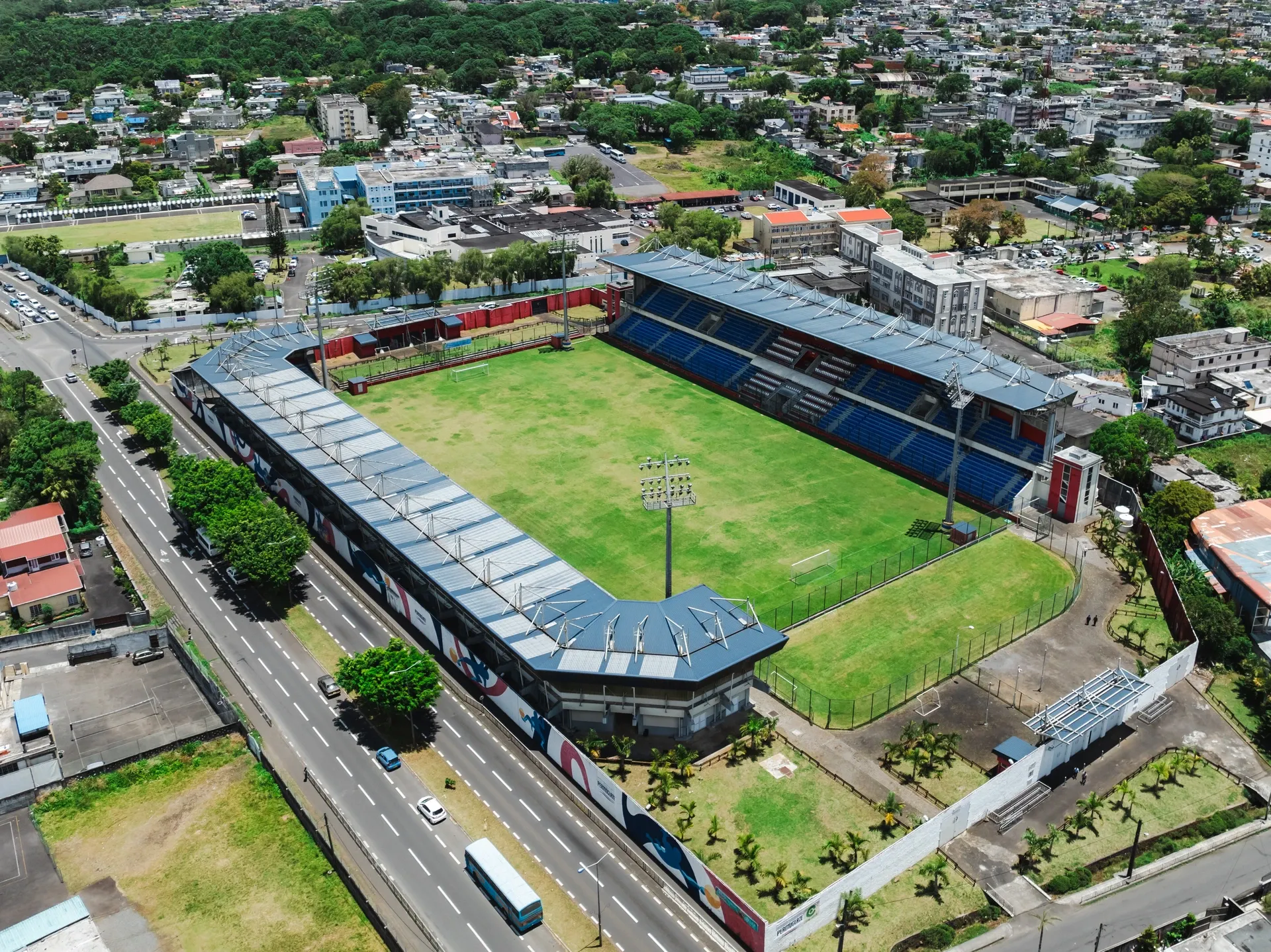 New George V Stadium, home of Mauritius