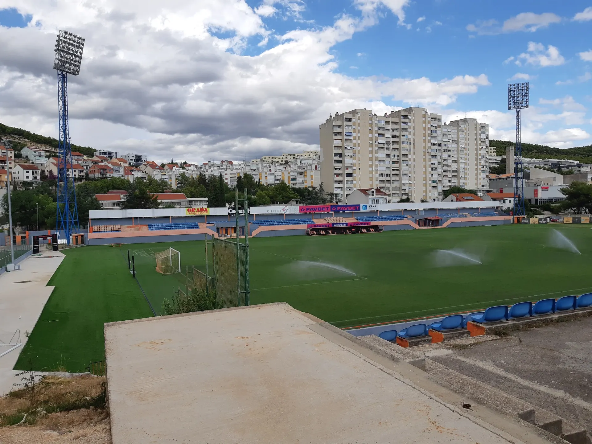 Stadion Šubićevac, home of Sibenik