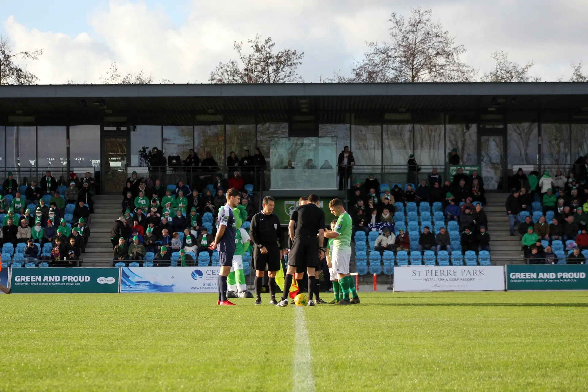 Footes Lane Stadium, home of Guernsey