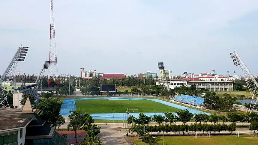 Commemoration of Queen Sirikit Stadium, home of Icon RSU
