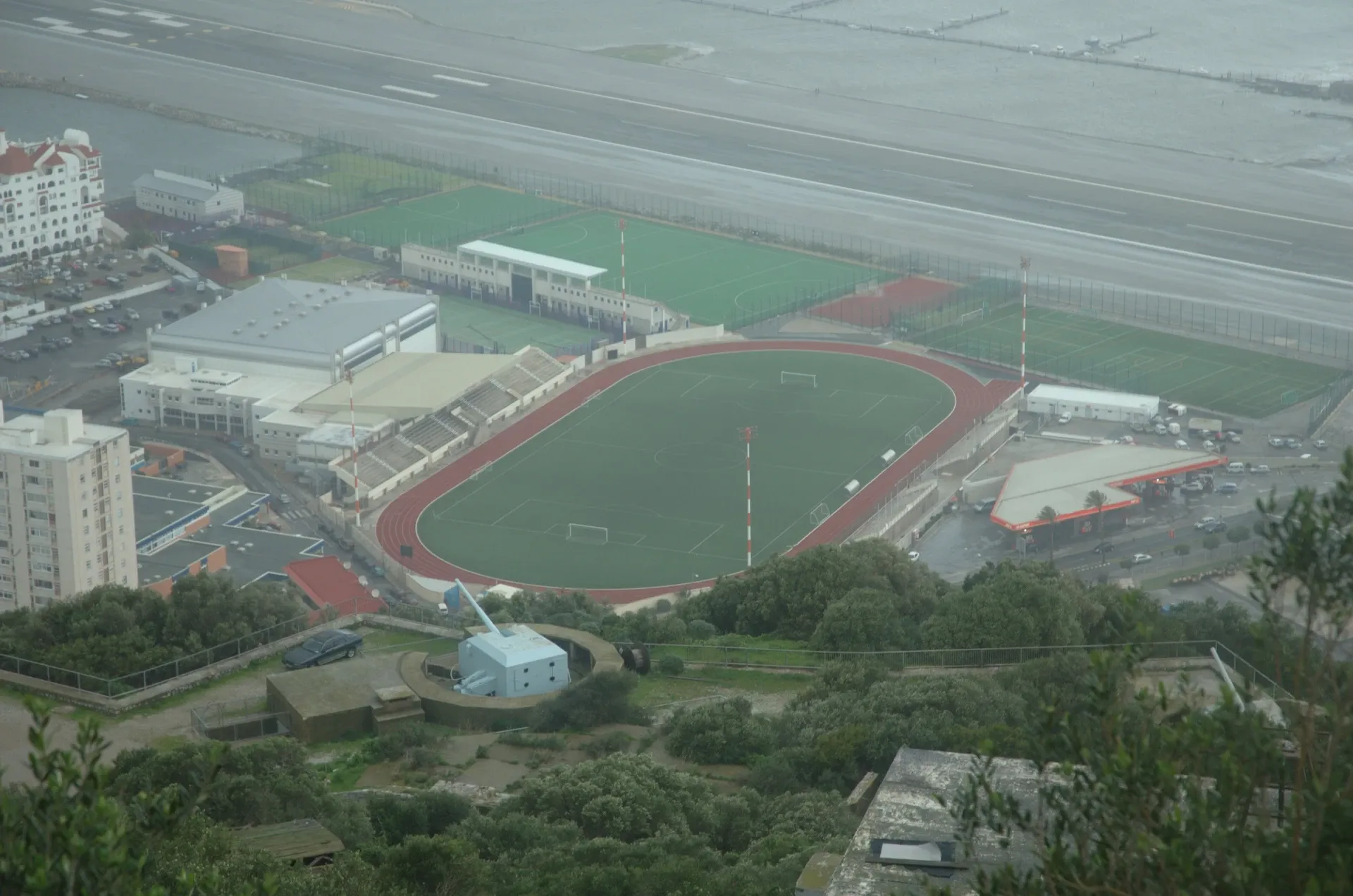 Victoria Stadium, home of Lincoln Red Imps