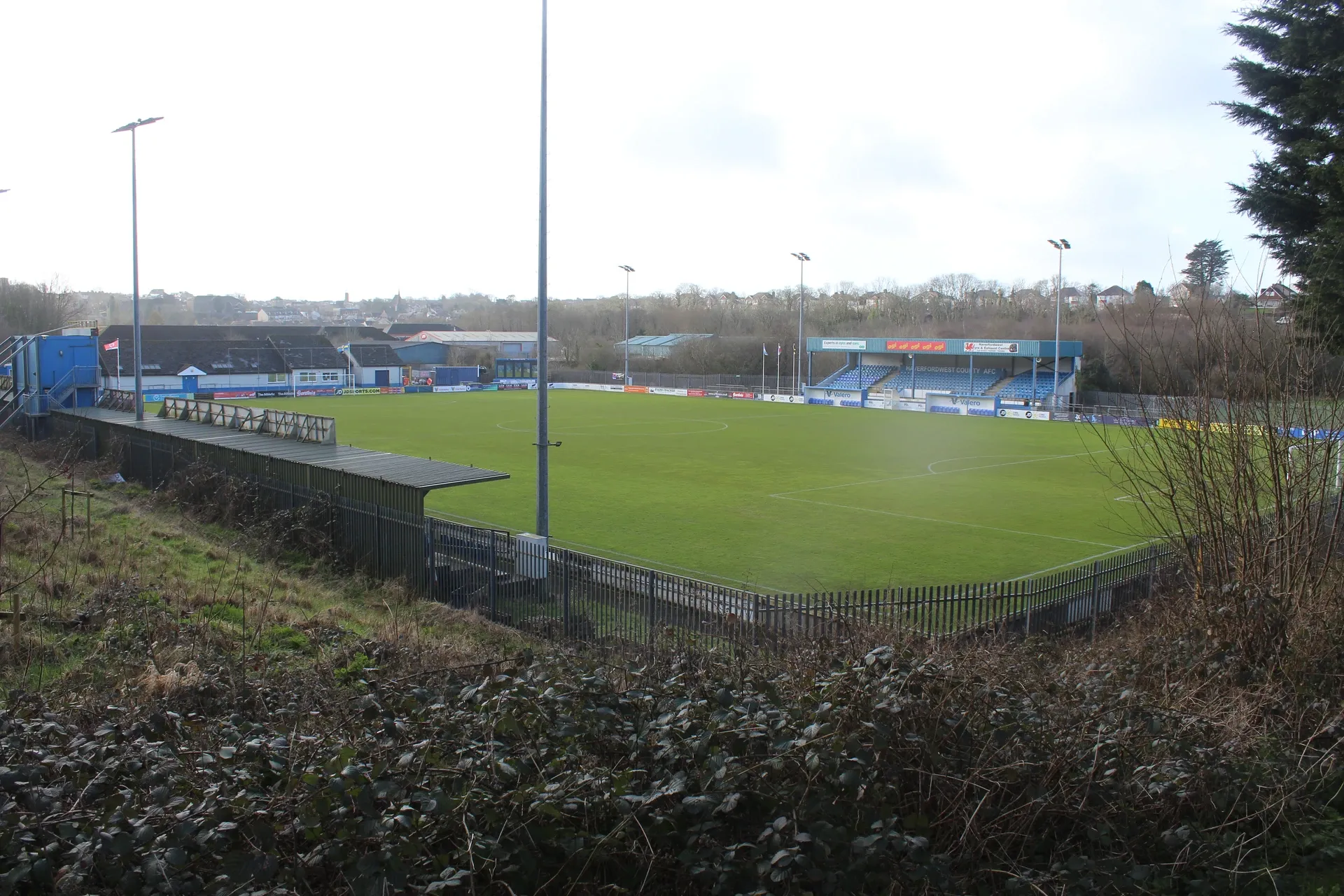 New Bridge Meadow Stadium, home of Haverfordwest County AFC