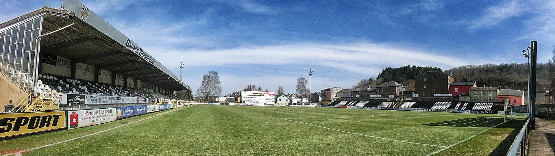Stade de la Frontière, home of AS Jeunesse Esch